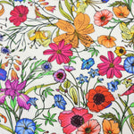 Load image into Gallery viewer, Wildflowers on White Swim Tricot | Italian Designer Deadstock | By The Half Yard
