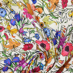 Load image into Gallery viewer, Wildflowers on White Swim Tricot | Italian Designer Deadstock | By The Half Yard
