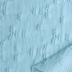 Load image into Gallery viewer, Dusty Blue Bloom Textured Jacquard Knit
