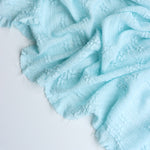 Load image into Gallery viewer, Soft Aqua Bloom Textured Jacquard Knit

