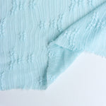 Load image into Gallery viewer, Soft Aqua Bloom Textured Jacquard Knit
