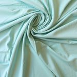 Load image into Gallery viewer, Light Aqua Heavy Bamboo Spandex | Designer Deadstock
