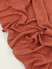 Load image into Gallery viewer, Rust Cotton Modal Slub Jersey Knit
