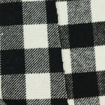 Load image into Gallery viewer, Black &amp; Ivory 1" Buffalo Check Mid-Weight Woven Wool
