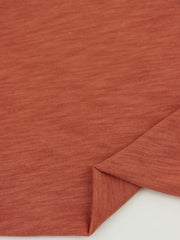 Load image into Gallery viewer, Rust Cotton Modal Slub Jersey Knit
