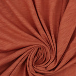 Load image into Gallery viewer, Rust Cotton Modal Slub Jersey Knit
