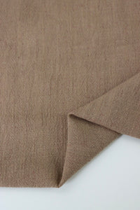 Macadamia Brown Luxor Heavy Linen Slub