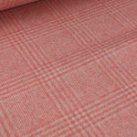 Load image into Gallery viewer, Red Blush &amp; Linen Plaid Melton Double Weave Wool | By The Half Yard
