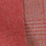 Load image into Gallery viewer, Red Blush &amp; Linen Plaid Melton Double Weave Wool | By The Half Yard
