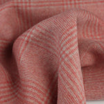 Load image into Gallery viewer, Red Blush &amp; Linen Plaid Melton Double Weave Wool | By The Half Yard
