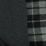 Load image into Gallery viewer, Steel/Black/Charcoal Plaid Melton Double Weave Wool | By The Half Yard
