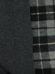 Load image into Gallery viewer, Steel/Black/Charcoal Plaid Melton Double Weave Wool | By The Half Yard
