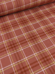 Load image into Gallery viewer, Terracotta/Yellow/Rust Plaid Flannel