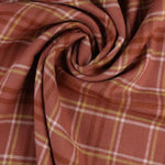 Load image into Gallery viewer, 1YD 18IN REMNANT; Terracotta/Yellow/Rust Plaid Flannel
