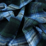 Load image into Gallery viewer, Hunter/Azure/Black/Ivory Plaid Flannel
