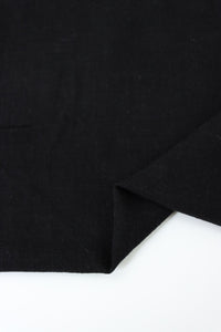 Black Luxor Heavy Linen Slub