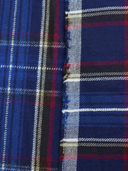 Load image into Gallery viewer, Royal/Ivory/Black/Magenta/Cream Plaid Flannel
