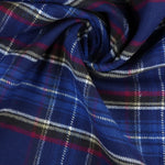 Load image into Gallery viewer, Royal/Ivory/Black/Magenta/Cream Plaid Flannel
