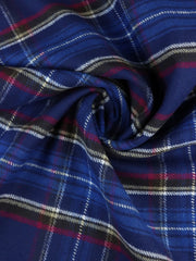 Load image into Gallery viewer, Royal/Ivory/Black/Magenta/Cream Plaid Flannel
