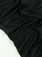 Load image into Gallery viewer, Black Shadow Dot Nylon Spandex | Designer Deadstock
