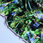 Load image into Gallery viewer, 2YD REMNANT; Floral Cheetah Nylon Spandex Tricot
