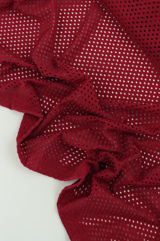 Zinfandel Nylon Spandex Mesh | Designer Deadstock