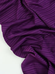Load image into Gallery viewer, Grape Shimmer Stripe Poly Spandex | Designer Deadstock
