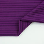 Load image into Gallery viewer, Grape Shimmer Stripe Poly Spandex | Designer Deadstock
