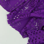 Load image into Gallery viewer, Turnip Nylon Spandex Lace Stripe | Designer Deadstock
