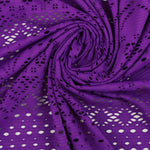 Load image into Gallery viewer, Turnip Nylon Spandex Lace Stripe | Designer Deadstock
