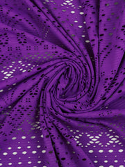 Load image into Gallery viewer, Turnip Nylon Spandex Lace Stripe | Designer Deadstock
