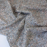 Load image into Gallery viewer, Gray Marl &amp; Rose Gold Flecks Sibley Brushed Sweater Knit
