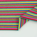 Load image into Gallery viewer, Bright Stripes Lurex Poly Spandex | Designer Deadstock
