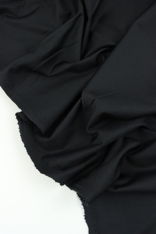 Black Matte Nylon Spandex | Designer Deadstock