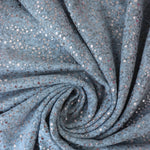 Load image into Gallery viewer, Dusty Blue Marl &amp; Rose Gold Flecks Sibley Brushed Sweater Knit
