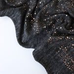 Load image into Gallery viewer, Charcoal Marl &amp; Rose Gold Flecks Sibley Brushed Sweater Knit
