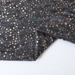 Load image into Gallery viewer, Charcoal Marl &amp; Rose Gold Flecks Sibley Brushed Sweater Knit
