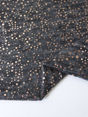 Load image into Gallery viewer, Charcoal Marl &amp; Rose Gold Flecks Sibley Brushed Sweater Knit
