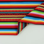 Load image into Gallery viewer, Colorful Stripe Poly Spandex | Designer Deadstock
