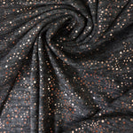 Load image into Gallery viewer, Charcoal Marl &amp; Rose Gold Flecks Sibley Brushed Sweater Knit
