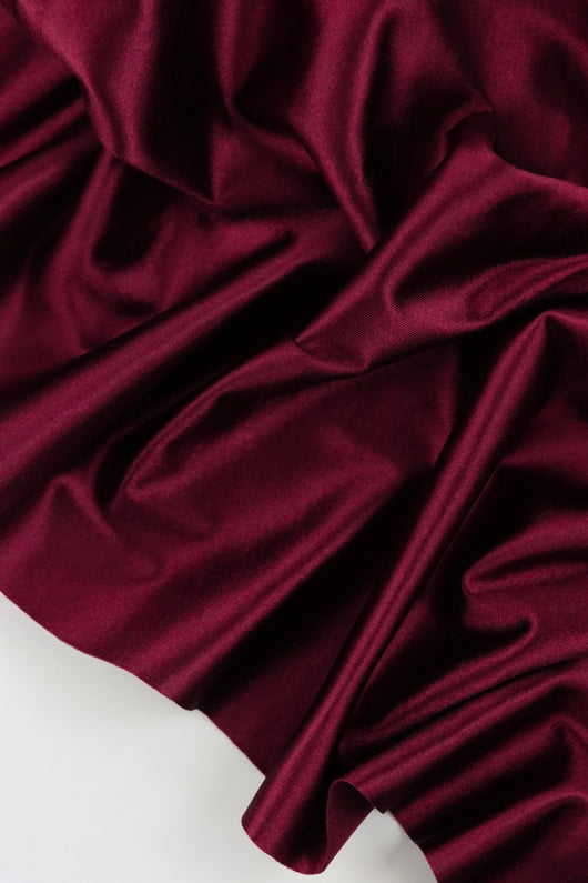 Garnet Poly Satin | Designer Deadstock