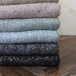 Load image into Gallery viewer, Charcoal Marl &amp; Rose Gold Flecks Sibley Brushed Sweater Knit
