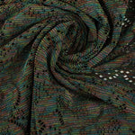 Load image into Gallery viewer, Space Dyed Rainbow Stripe Nylon Spandex Mesh | Designer Deadstock
