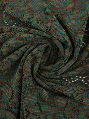 Load image into Gallery viewer, Space Dyed Rainbow Stripe Nylon Spandex Mesh | Designer Deadstock
