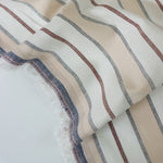 Load image into Gallery viewer, Beige Camden Stripe Cotton Linen
