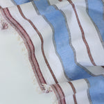 Load image into Gallery viewer, Blue Camden Stripe Cotton Linen
