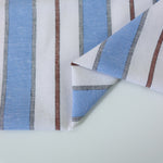 Load image into Gallery viewer, Blue Camden Stripe Cotton Linen
