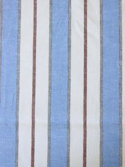 Load image into Gallery viewer, Blue Camden Stripe Cotton Linen