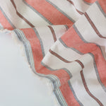 Load image into Gallery viewer, Coral Camden Stripe Cotton Linen
