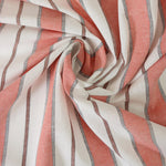 Load image into Gallery viewer, Coral Camden Stripe Cotton Linen
